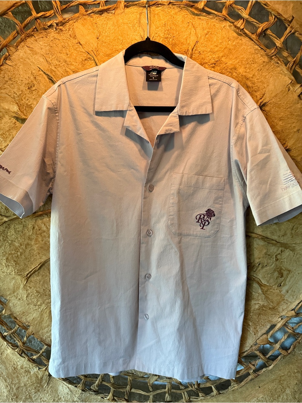 New Balance x Rich Paul Forever Yours Camp Collar Shirt S